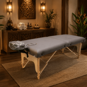 Maple Wood Massage Table Portable Massage Bed with non adjustable Face Cradle and Face Hole (PMT4)